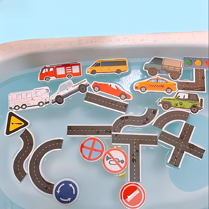 Avenue des petits - Circuit de voiture de bain - Jouet pour enfant