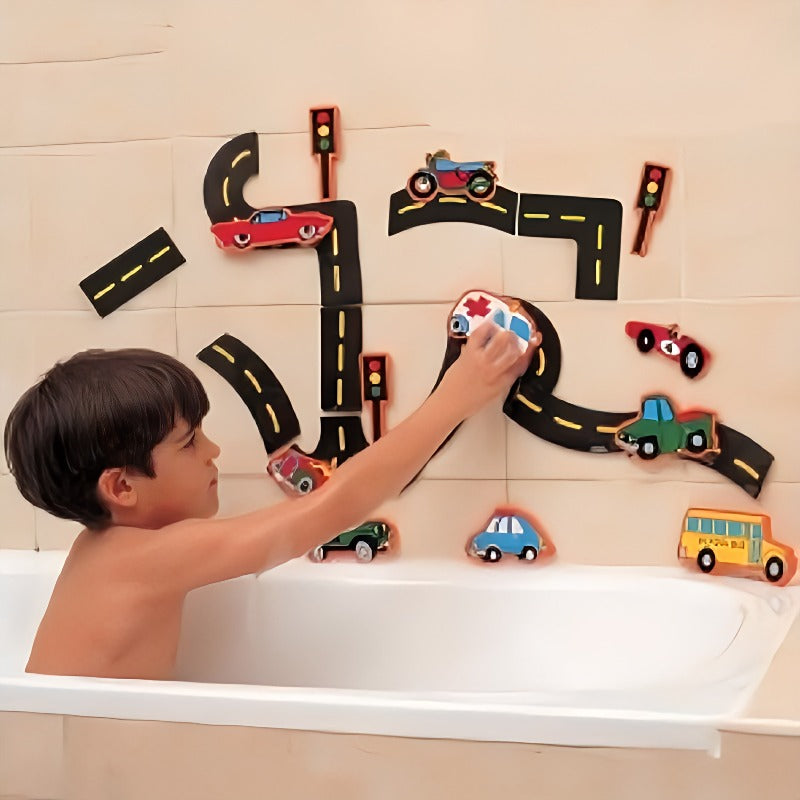 Avenue des petits - Circuit de voiture de bain - Jouet pour enfant